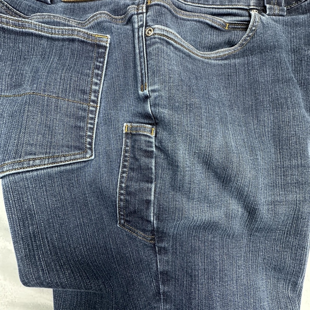 Duluth Trading Co Ballroom Double Flex Jeans Mens 40x32 Blue Slim Stretch Denim - Picture 8 of 11